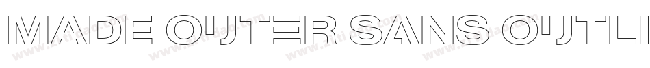 MADE Outer Sans Outline Alt Bold PERSONAL USE字体转换